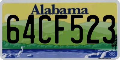 AL license plate 64CF523