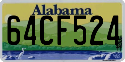 AL license plate 64CF524