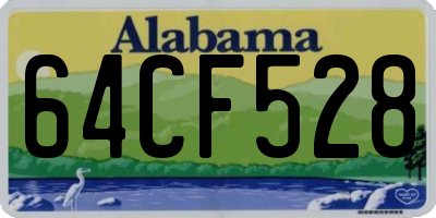 AL license plate 64CF528