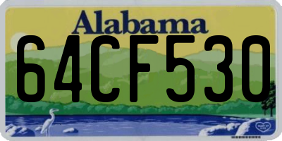 AL license plate 64CF530