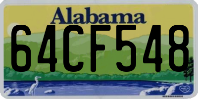 AL license plate 64CF548