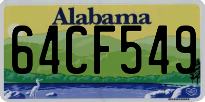 AL license plate 64CF549