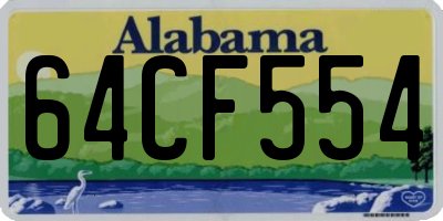 AL license plate 64CF554