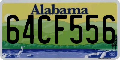 AL license plate 64CF556