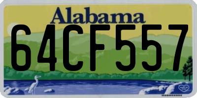 AL license plate 64CF557