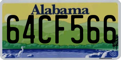 AL license plate 64CF566