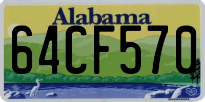 AL license plate 64CF570