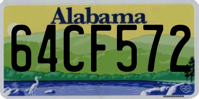 AL license plate 64CF572