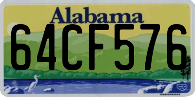 AL license plate 64CF576