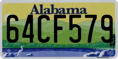 AL license plate 64CF579