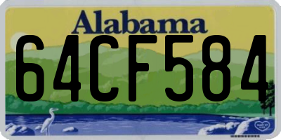 AL license plate 64CF584
