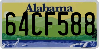 AL license plate 64CF588