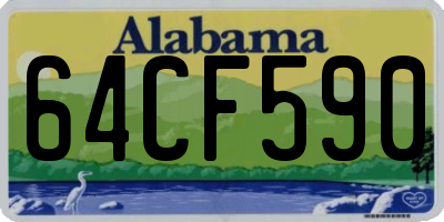 AL license plate 64CF590