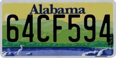 AL license plate 64CF594