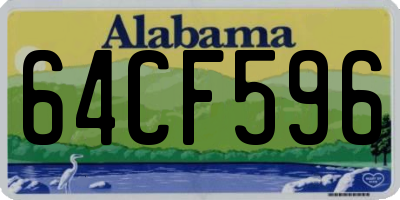 AL license plate 64CF596