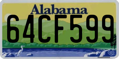 AL license plate 64CF599