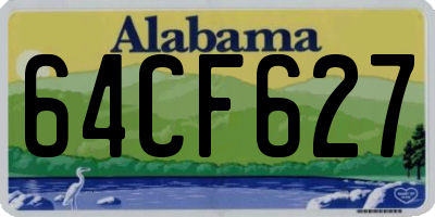 AL license plate 64CF627