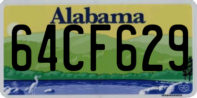 AL license plate 64CF629