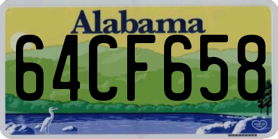 AL license plate 64CF658