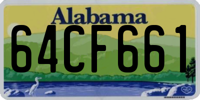 AL license plate 64CF661