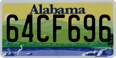 AL license plate 64CF696