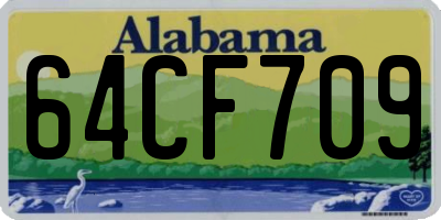 AL license plate 64CF709