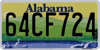 AL license plate 64CF724