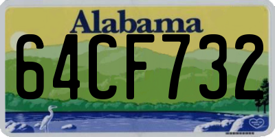 AL license plate 64CF732
