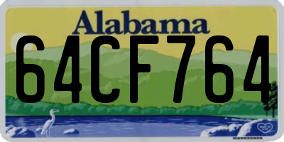 AL license plate 64CF764