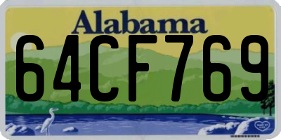 AL license plate 64CF769