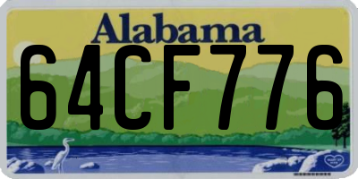 AL license plate 64CF776