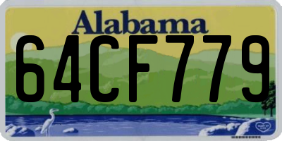 AL license plate 64CF779