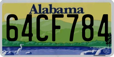 AL license plate 64CF784