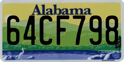 AL license plate 64CF798