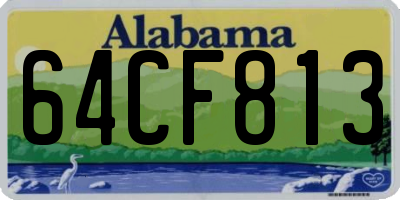 AL license plate 64CF813