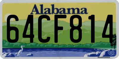 AL license plate 64CF814