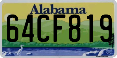 AL license plate 64CF819