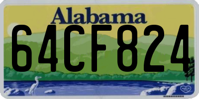 AL license plate 64CF824