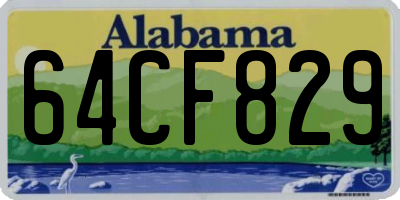 AL license plate 64CF829