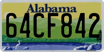 AL license plate 64CF842