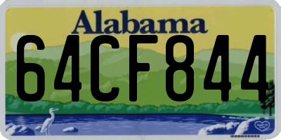 AL license plate 64CF844
