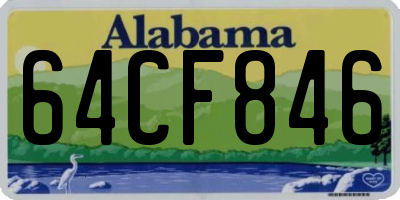 AL license plate 64CF846