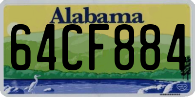 AL license plate 64CF884