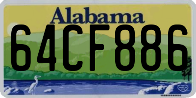 AL license plate 64CF886