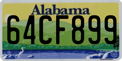 AL license plate 64CF899
