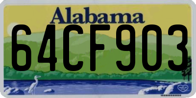 AL license plate 64CF903