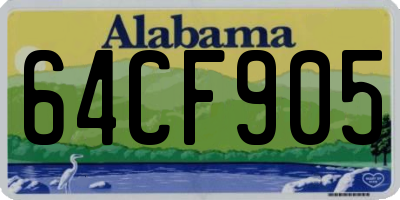 AL license plate 64CF905