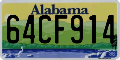 AL license plate 64CF914