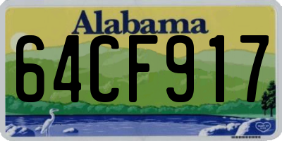AL license plate 64CF917