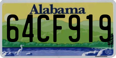 AL license plate 64CF919